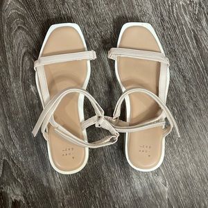 A New Day Nude Strappy Sandals Size 8